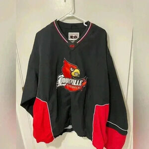University of Louisville Cards nylon lined pullover G-III sz XXL shirt mens
